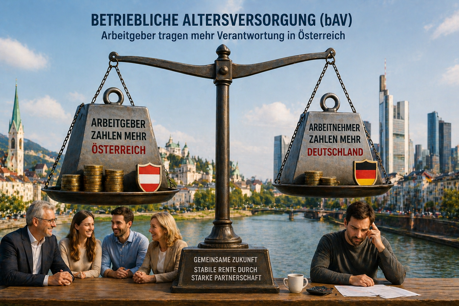 Teil 1b: Betriebliche Altersversorgung  – Vergleich Deutschland mit Österreich: Warum Arbeitgeber stärker vorsorgen – und Deutschland hinterherhinkt!