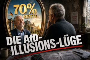 DIE 70 %-RENTEN-ILLUSION DER AfD – WARUM DIESE ZAHLENLÜGE JEDER DURCHSCHAUEN KANN