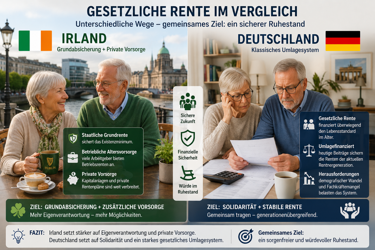 Teil 17a: Gesetzliche Rente in Irland – Vergleich mit Deutschland