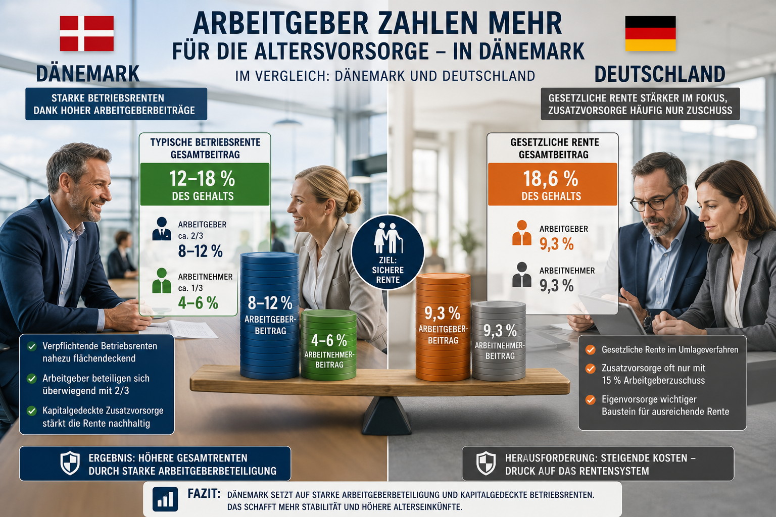 Teil 11a: Gesetzliche Rente in Dänemark – Vergleich mit Deutschland