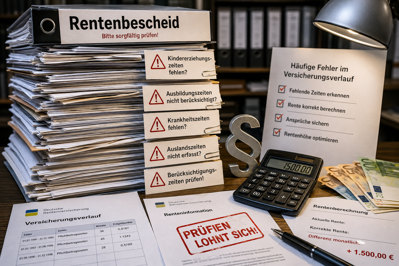 „In einem Fall konnten wir 1.500 Euro mehr Rente rausholen“ – Warum Rentenbescheide oft Fehler enthalten