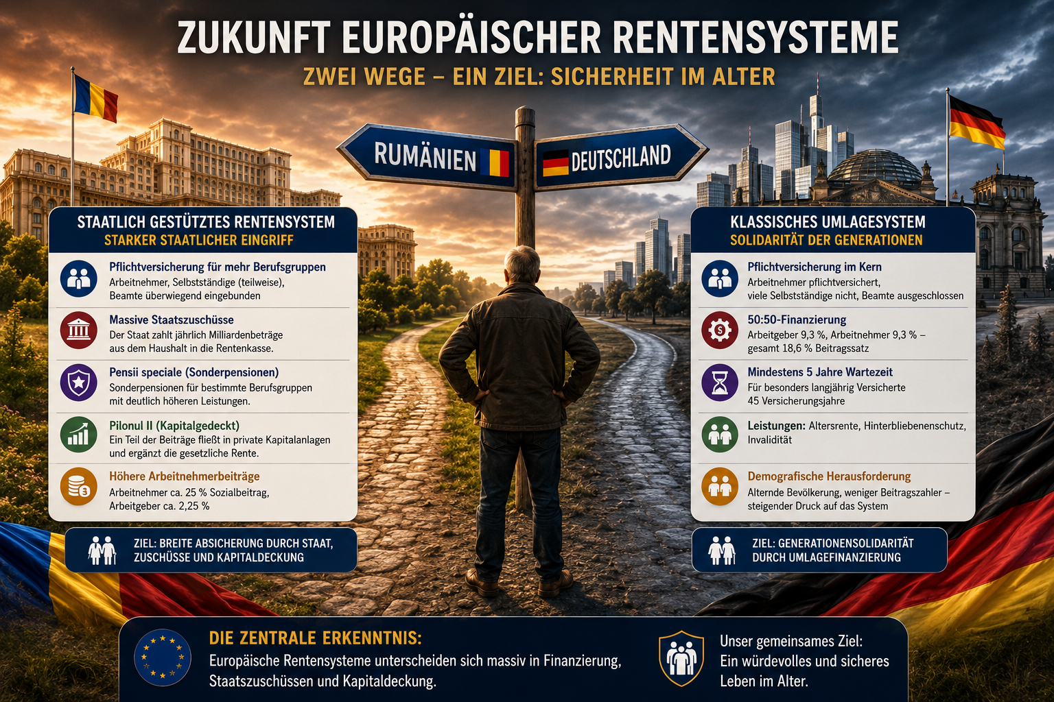 Teil 20a: Gesetzliche Rente in Rumänien – Vergleich mit Deutschland