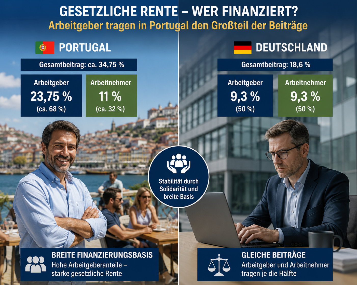 Teil 10a: Gesetzliche Rente in Portugal – Vergleich mit Deutschland