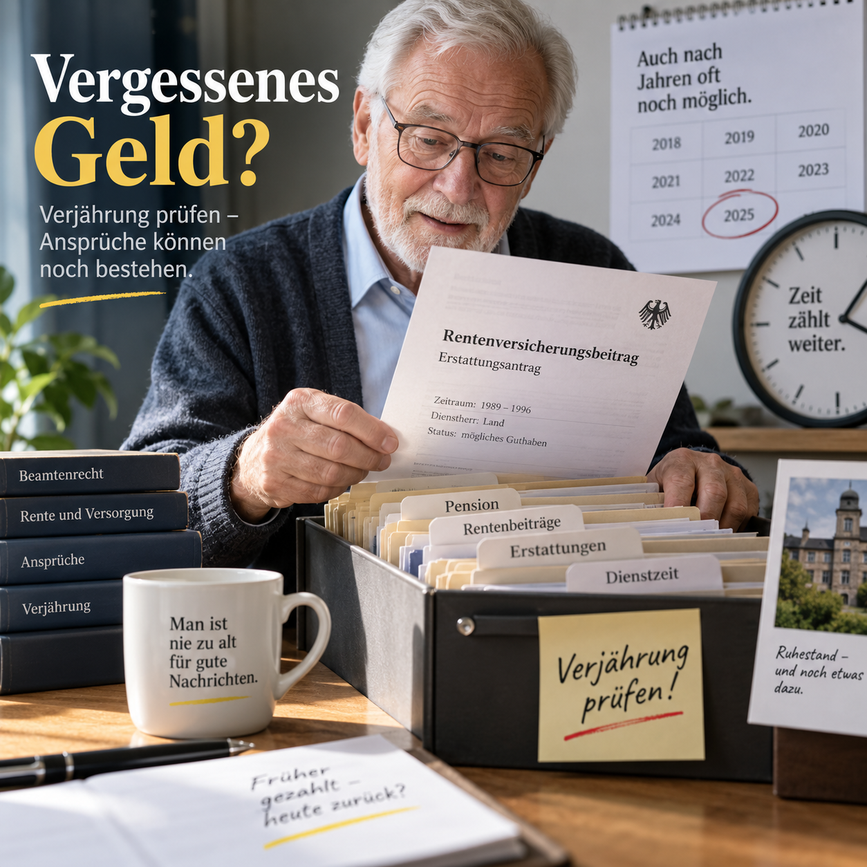 Pensionäre aufgepasst! Pensionär und alte Rentenbeiträge: Dieses Geld wird oft vergessen