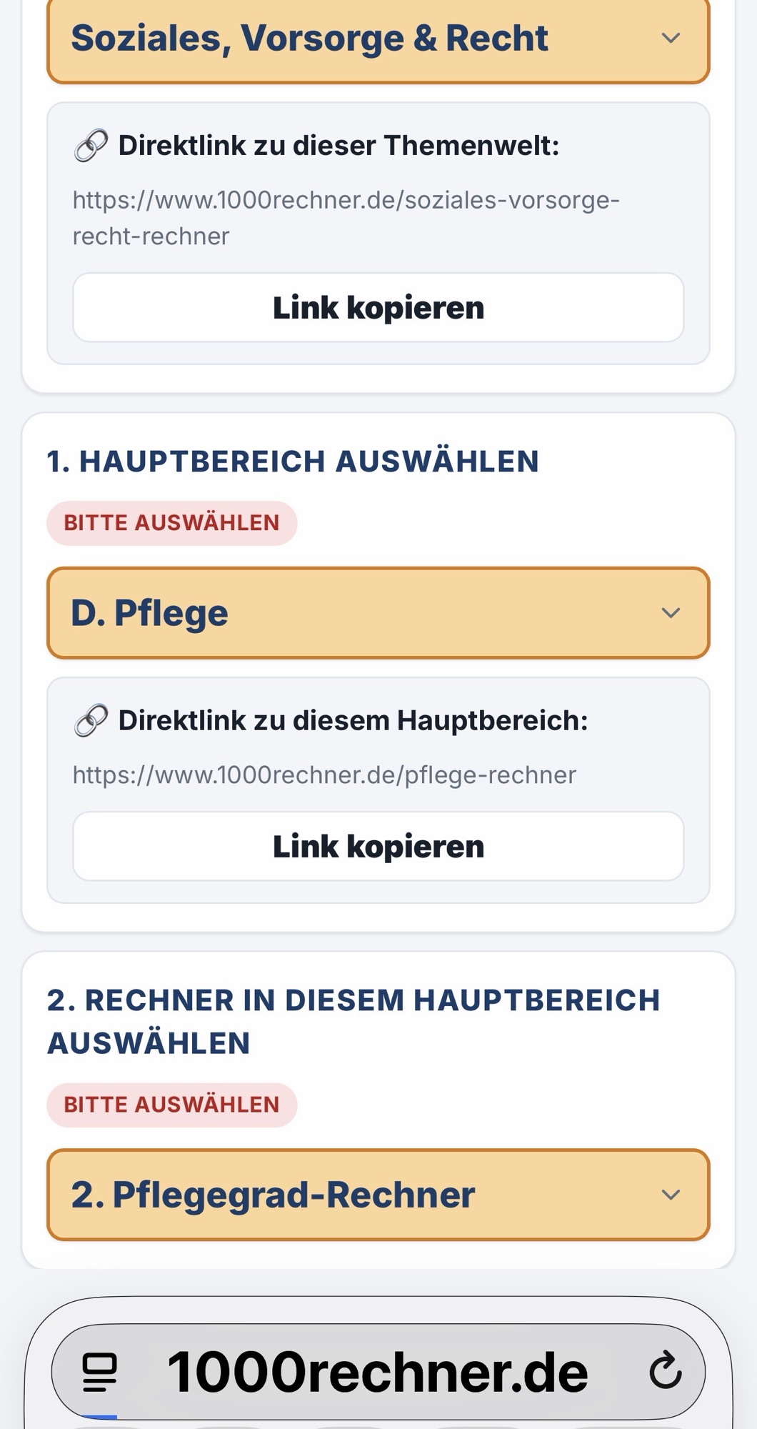 Pflegegrad, Angehörigenpflege und mehr Rente: Diese 3 Rechner sollte man kennen!
